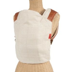 Olive and leather Sakura Bloom Scout baby front and back pack!